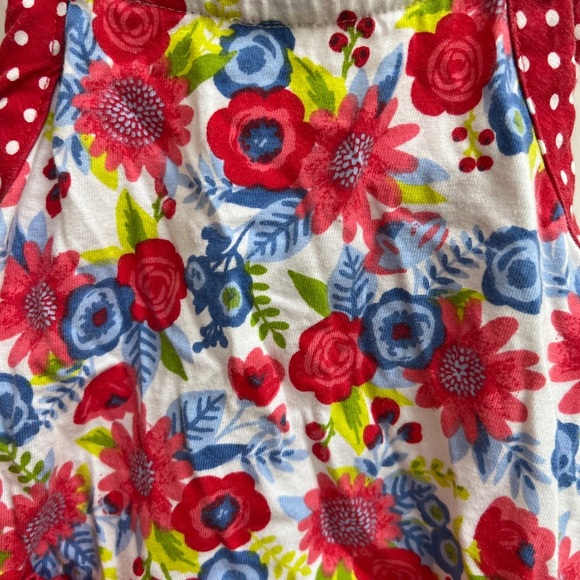 Jumping Fences 24M Red, White, Blue, and Green Floral Tank Top Blouse - Picture 2 of 5